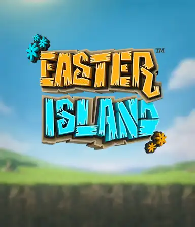 Yggdrasil's Easter Island slot presented against a backdrop of serene landscapes and colorful art style. The visual emphasizes the slot's dynamic gameplay with unique reel expansions, enhanced by its distinctive artistic elements, making it an appealing choice for those interested in engaging and innovative slots.